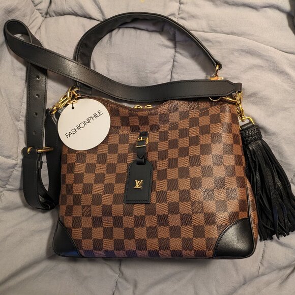 Authentic Louis Vuitton Damier Ebene Odeon MM Black - Picture 12 of 15